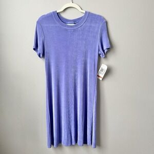 Vintage Dress Women's 8 New NWT Lavender Purple Stretch Jersey Knit Deadstock